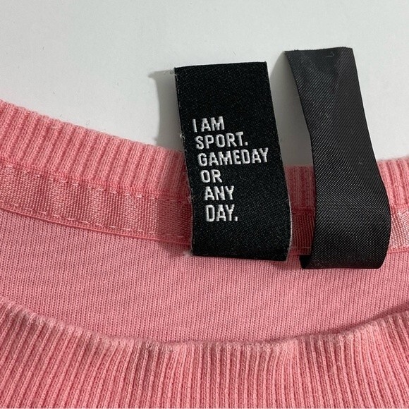 Adidas Pink Heathered Crewneck Sweatshirt with Thumbholes Size MEDIUM - Picture 4 of 9